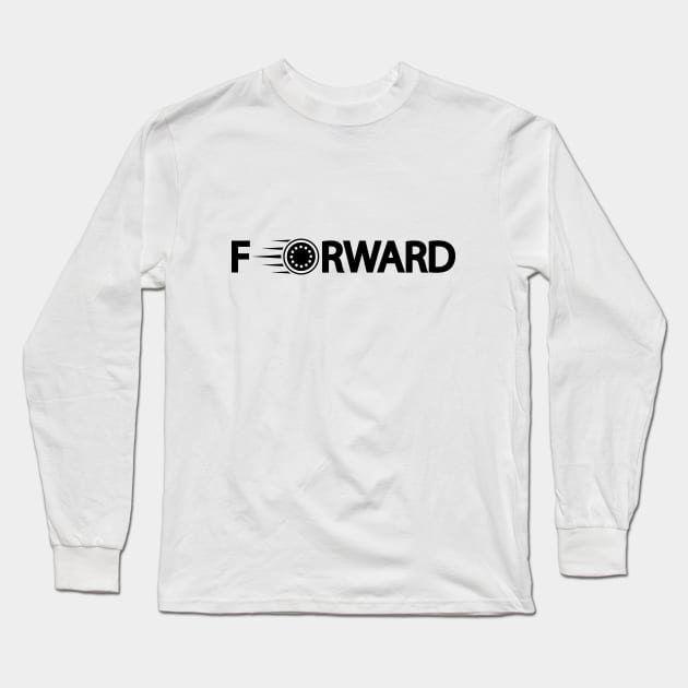 Forward going forward artistic design Long Sleeve T-Shirt by DinaShalash